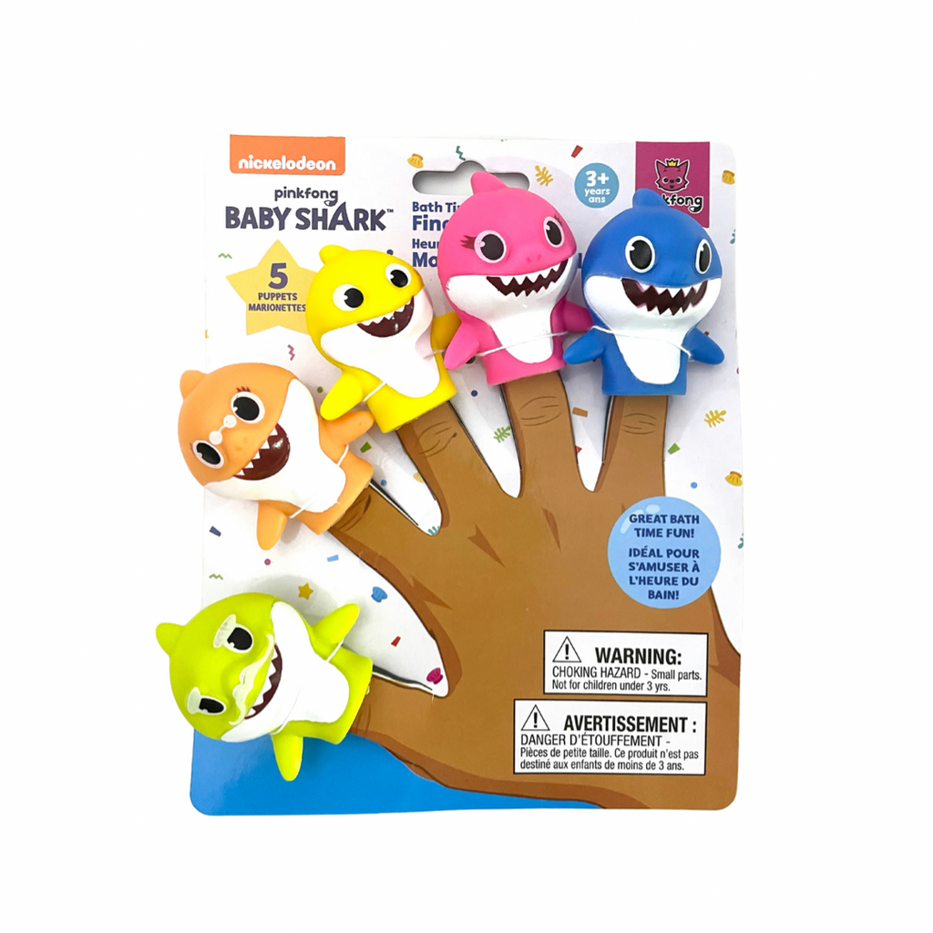 Nickelodeon Baby Shark Set 5 de Marionetas Para Baño