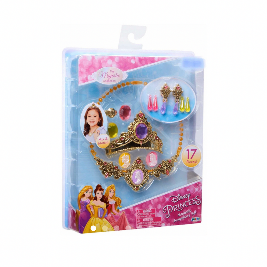 Disney Kit de Accesorios de Princesa 3 en 1 Tiaras y Coronas
