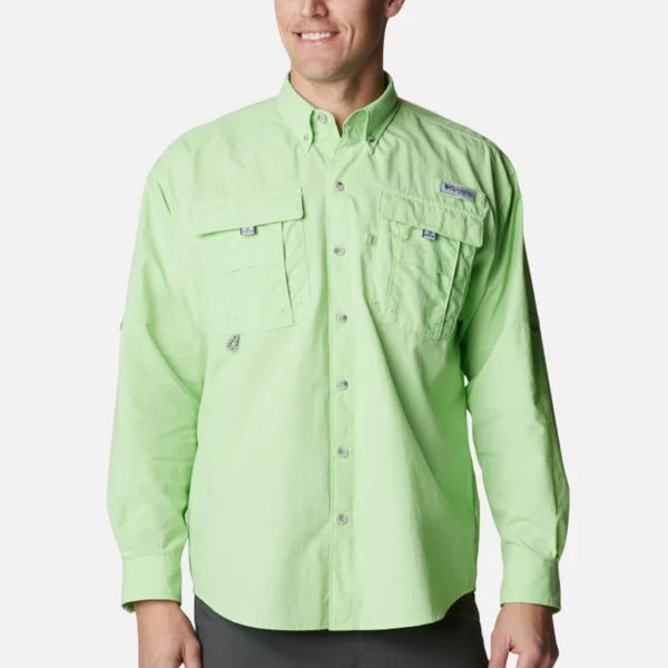 Camisa Talla L Bahama II Columbia Verde Limon