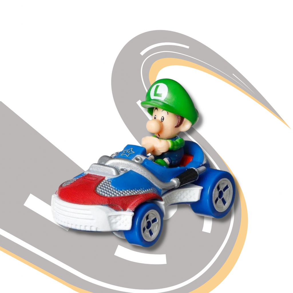 Baby Luigi  Sneeker MarioKart Hot Wheels Super Mario