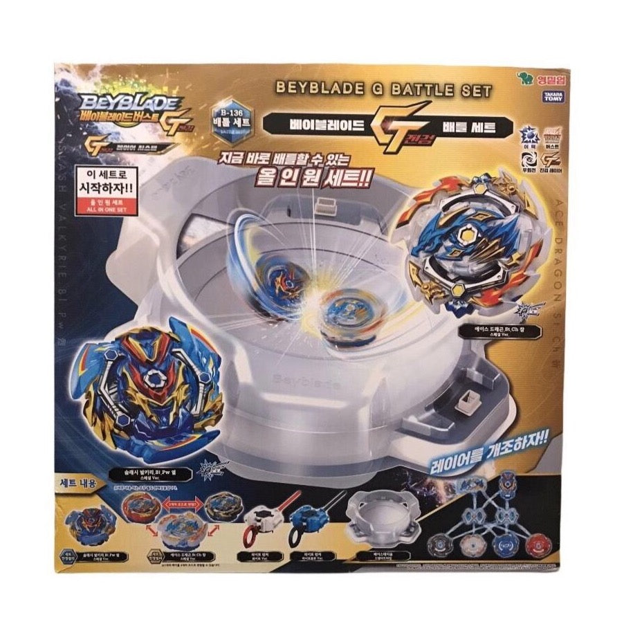 Takara Tomy Beyblade Burst B-136 Kit de Batalla Beyblade G Battle Set