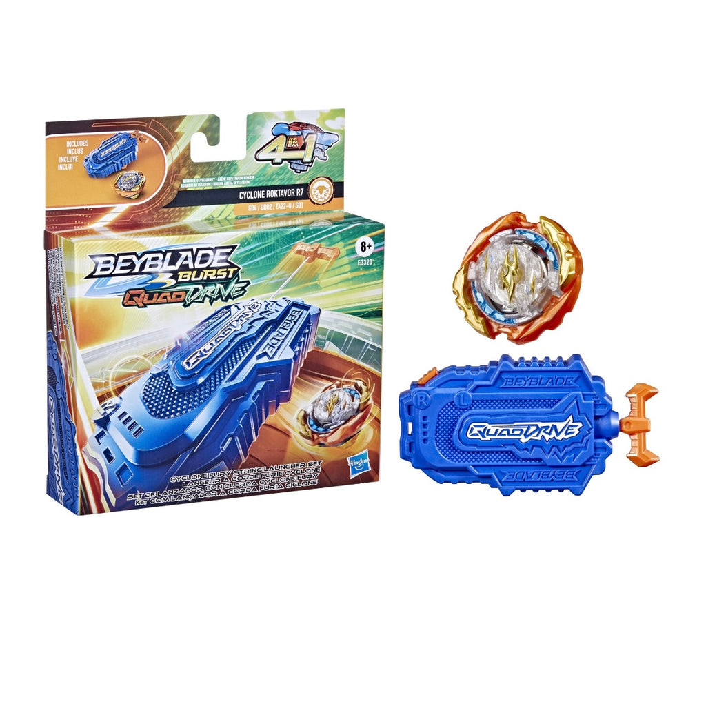 QuadDrive Cyclone Fury String Launcher Set Beyblade Burst Turbo