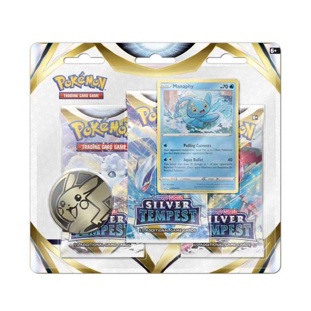 Pokemon Silver Tempest Kit de 3 Booster Packs Manaphy