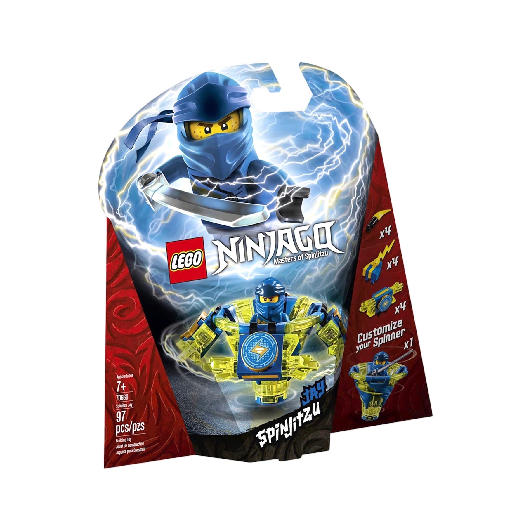 Lego 70660 Ninjago Jay Spinjitzu Master 97 Piezas – HBK Happy Store