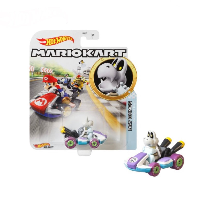 Hot Wheels MarioKart Dry Bones Die-Cast Super Mario Standard Kart