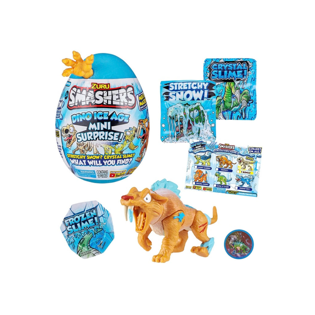 Smashers Dino Ice Age Mini Huevo Dinosaurio Sorpresa Amarillo