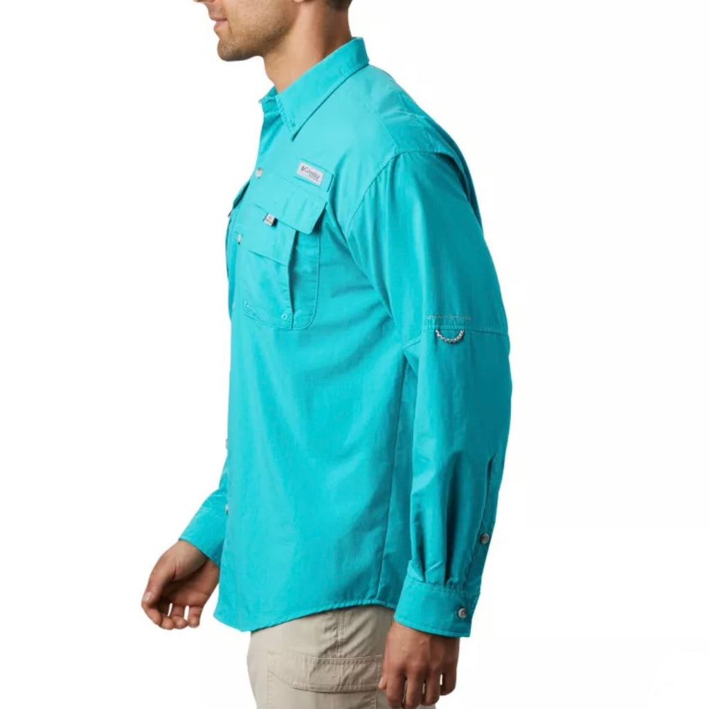 Camisa Talla L Bahama II Columbia Turquesa